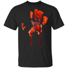 Load image into Gallery viewer, Happy Halloween Bloody Hand Print Tshirt Costume - Gag Gift
