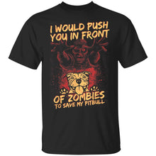 Load image into Gallery viewer, Halloween Zombies Save My Pitbull Dog For Men, Women _ Kids T-Shirt