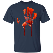 Load image into Gallery viewer, Happy Halloween Bloody Hand Print Tshirt Costume - Gag Gift